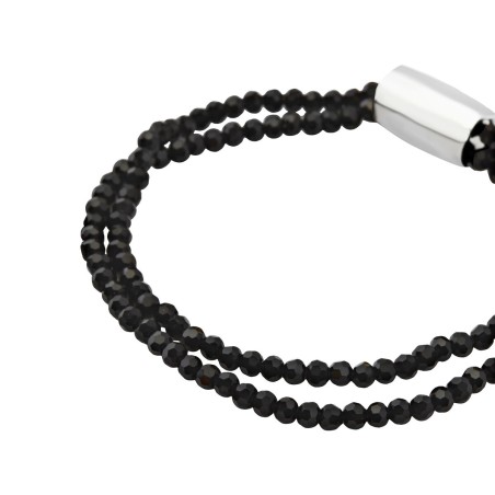 Bracciale Uomo Breil TJ3687 Argento puro 925 Nero