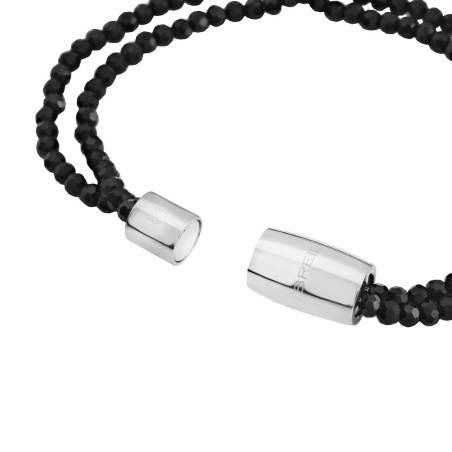 Bracciale Uomo Breil TJ3687 Argento puro 925 Nero