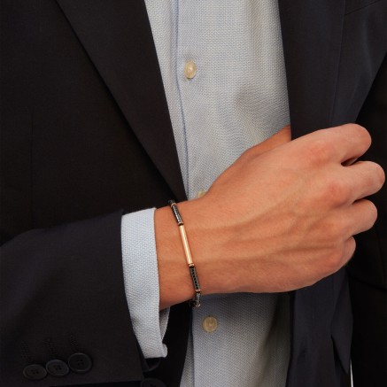 Bracelet Homme Breil TJ3640 Argent 925 Noir 2