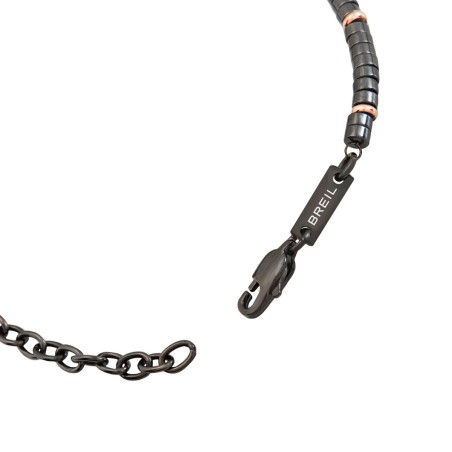 Bracciale Uomo Breil TJ3640 Argento puro 925 Nero