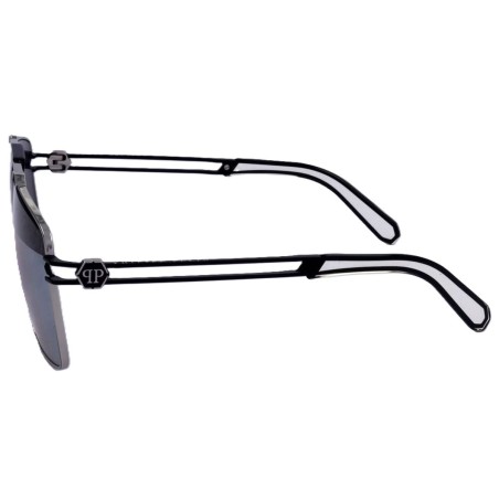 Men's Sunglasses PHILIPP PLEIN SPP049M SHINY PALLADIUM SEMI MATTE BLAC