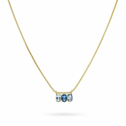 Collana Donna 24KAE 32469Y Dorato Azzurro