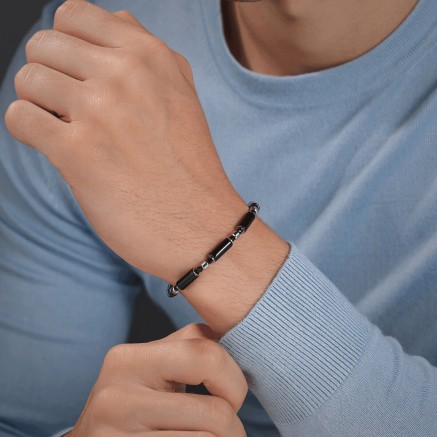 Men's Bracelet Police PEAGB0037301 Black 2