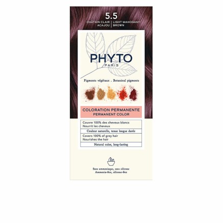 Coloración Permanente Phyto Paris PHYTOCOLOR 5.5-Castaño Claro Caoba