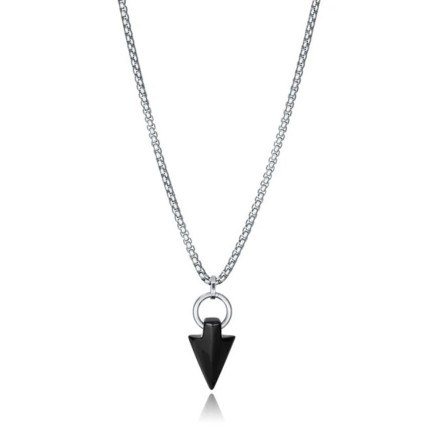 Ciondolo Uomo Viceroy 14222C01000 Nero Argentato