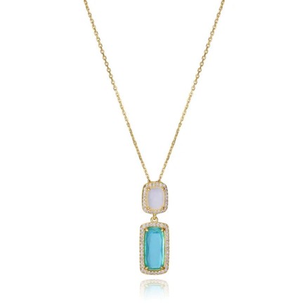 Damenhalskette Viceroy 2305C100-59 Gold Blau