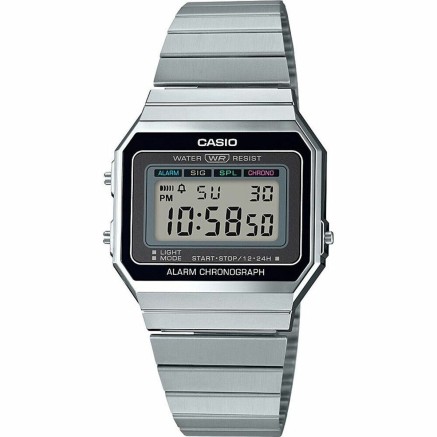 Reloj Unisex Casio VINTAGE Negro Plateado (Ø 36 mm) (Ø 35,5 mm) (Ø