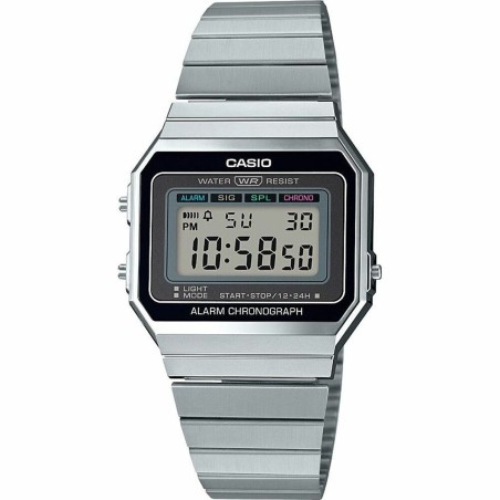 Reloj Unisex Casio VINTAGE Negro Plateado (Ø 36 mm) (Ø 35,5 mm) (Ø