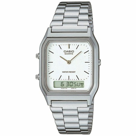 Horloge Uniseks Casio AQ-230A-7DMQYES Wit Zilverkleurig (Ø 38,5 mm) (
