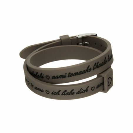 Ladies' Bracelet il mezzometro I LOVE YOU SILVER - BRACCIALE IN SILICO
