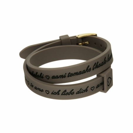 Bracciale Donna il mezzometro I LOVE YOU GOLD - BRACCIALE IN SILICONE/