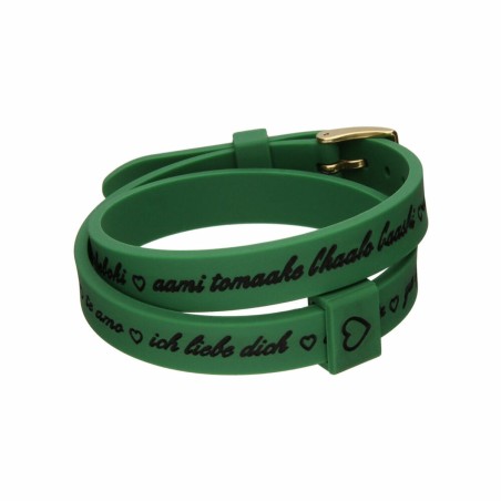 Armband Dames il mezzometro I LOVE YOU GOLD - BRACCIALE IN SILICONE/SI
