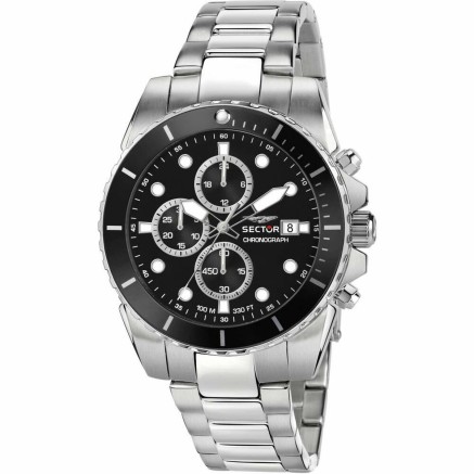 Orologio Uomo Sector 450 Nero Argentato