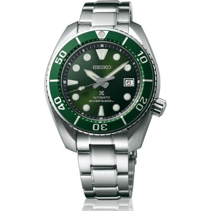 Horloge Heren Seiko SPB103J1 Groen Zilverkleurig