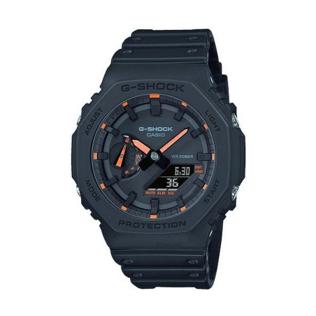Orologio Uomo Casio G-Shock OAK - NEON ORANGE INDEX Nero (Ø 45 mm)