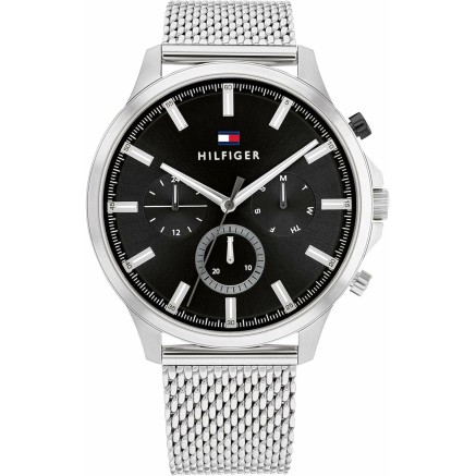 Orologio Uomo Tommy Hilfiger 1710498 Nero Argentato (Ø 44 mm)