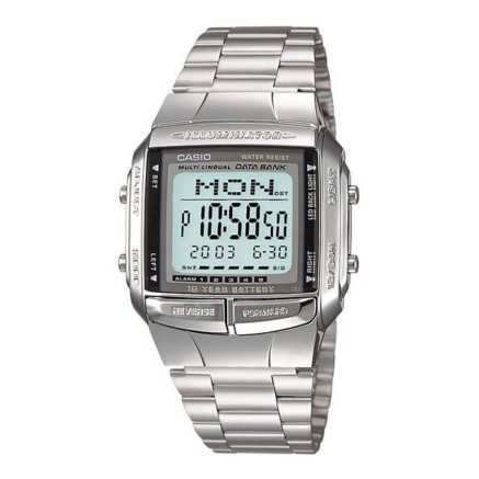 Horloge Heren Casio DATABANK Zilverkleurig (Ø 38 mm)