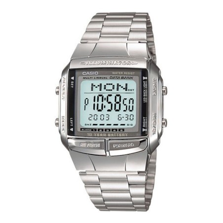 Orologio Uomo Casio DATABANK Argentato (Ø 38 mm)