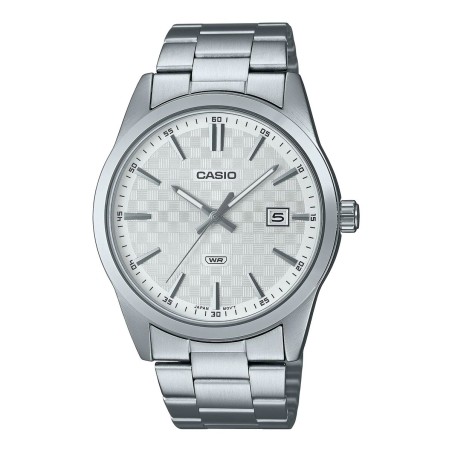 Horloge Heren Casio DATE CARBON LOOK DIAL -SILVER (Ø 41 mm)