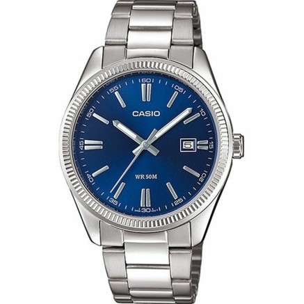 Men's Watch Casio DATE Stainless steel Analogue Quartz Silver (Ø 38,5