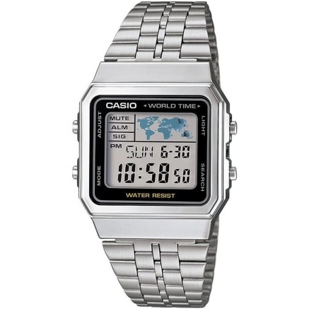 Horloge Uniseks Casio VINTAGE Zwart Zilverkleurig (Ø 34 mm)
