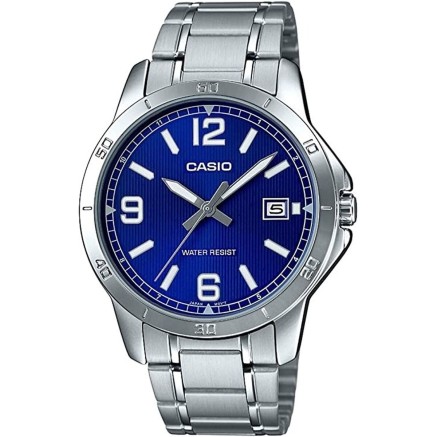 Orologio Uomo Casio CASUAL DATE STEEL - BLUE Argentato (Ø 41,5 mm) (