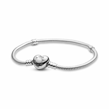 Bracciale Donna Pandora HEART CLASP SNAKE CHAIN BRACELET