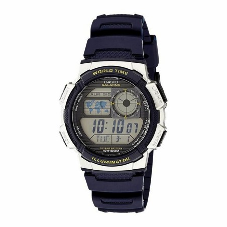 Orologio Uomo Casio WORLD TIME ILLUMINATOR - 5 ALARMS, 10 YEAR BATTERY
