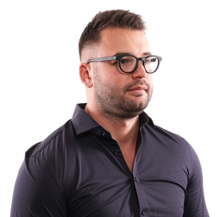 Montura de Gafas Unisex Lozza VL4123 45BLKM 2