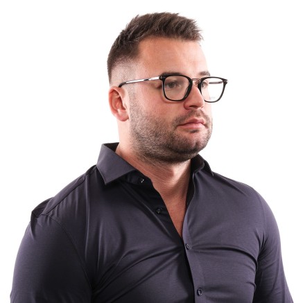 Unisex' Spectacle frame Lozza VL4152 500BLK 2