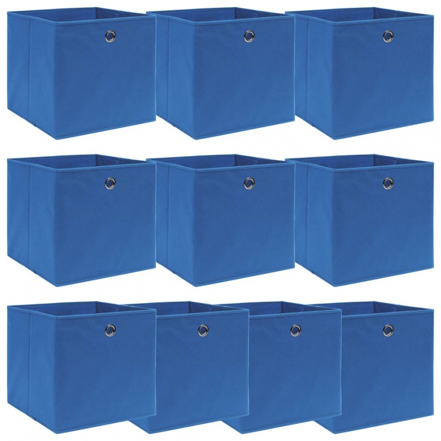 Boîtes de rangement 10 pcs Bleu...