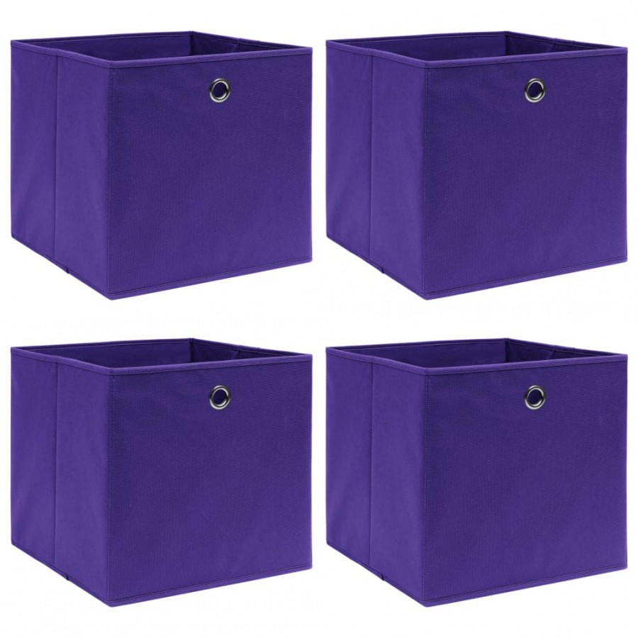 Boîtes de rangement 4 pcs Violet...