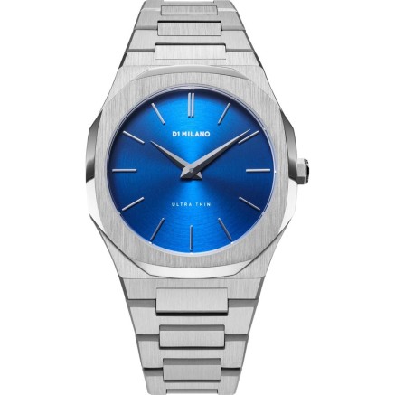 Orologio Uomo D1 Milano ULTRA THIN GEO Argentato (Ø 40 mm)