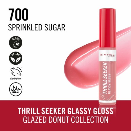 Brillant à lèvres Rimmel London THRILL SEEKER Nº 700-Sprinkled Suga