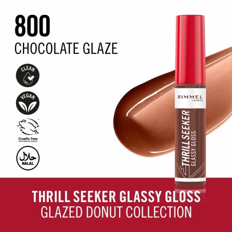 Brillo de Labios Rimmel London THRILL SEEKER Nº 800-Chocolate Glaze 1