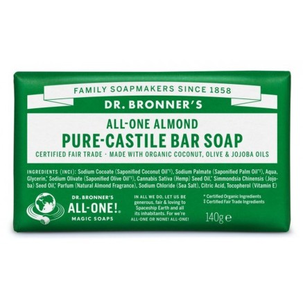 Pastilla de Jabón Dr Bronner's 140 g Almendras