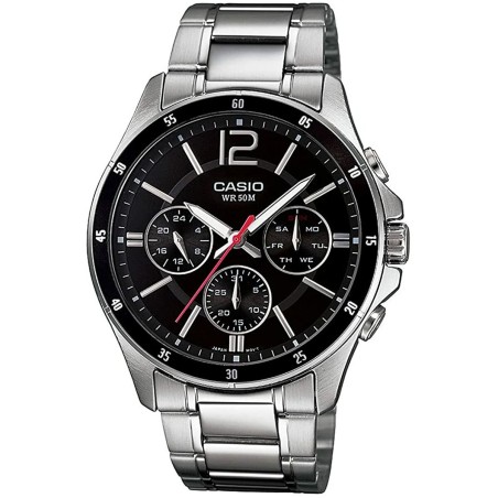 Reloj Hombre Casio MULTIFUNCTION CALENDAR - BLACK Negro Plateado (Ø 4