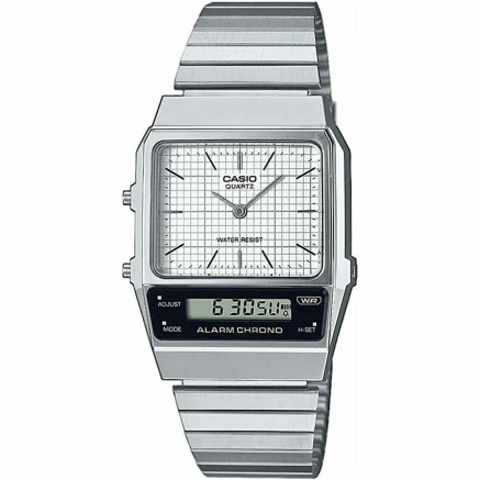 Unisex Watch Casio VINTAGE EDGY COLLECTION Silver (Ø 40 mm) (Ø 32 mm