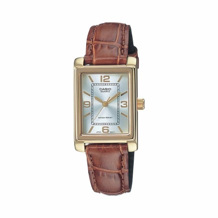 Horloge Uniseks Casio LTP-1234PGL-7AEG Bruin (Ø 21 mm)