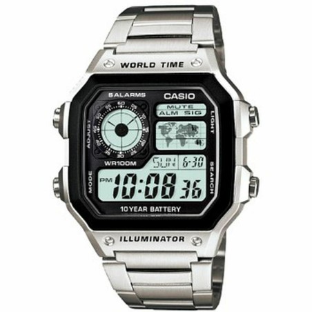 Unisex-Uhr Casio Bruni Basics-Clear 4054274791979 Schwarz Silberfarben