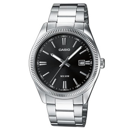 Reloj Hombre Casio DATE Plateado Multifunción Negro (Ø 39 mm)