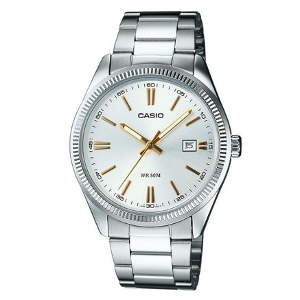 Montre Femme Casio LADY DATE - ARGENTEE, GOLD INDEXES (Ø 30 mm) (Ø 3