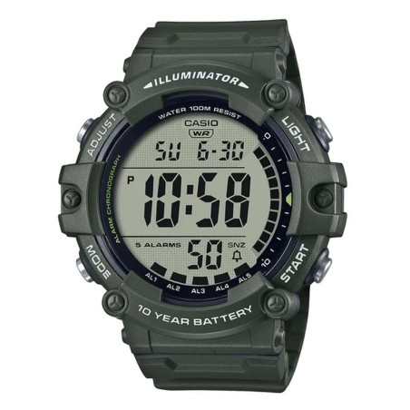 Horloge Heren Casio ILLUMINATOR WORLDTIME - LONG STRAP Zwart (Ø 51 mm