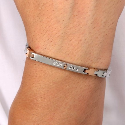 Herrenarmreif Maserati JEWELS W-DIAMOND Edelstahl 2