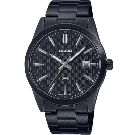 Men's Watch Casio DATE CARBON LOOK DIAL BLACK SERIE- BLACK Black (Ø 4