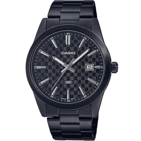 Men's Watch Casio DATE CARBON LOOK DIAL BLACK SERIE- BLACK Black (Ø 4