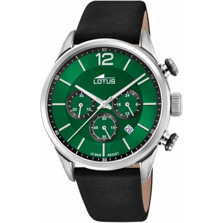 Horloge Heren Lotus 18689/4 Groen Zilverkleurig