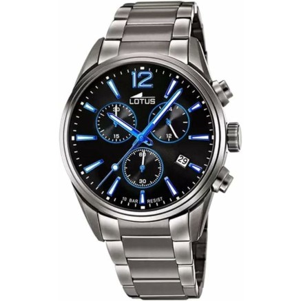 Orologio Uomo Lotus 18682/6 Nero Argentato