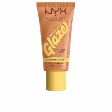 Protector Solar con Color NYX BUTTERMELT GLAZE Nº 03-Cashew Butta Spf