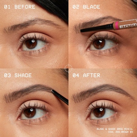 Matita per Sopracciglia NYX BLADE & SHADE NANO Nº 02 Blonde